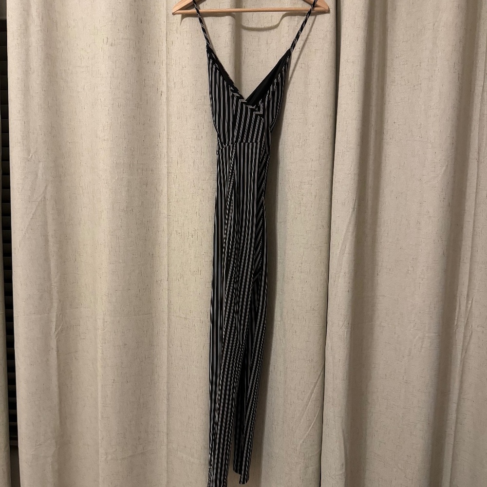 Black and white stripe bodysuit